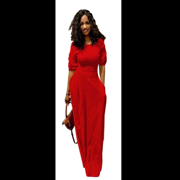 Red long dress - Picture 1 of 1